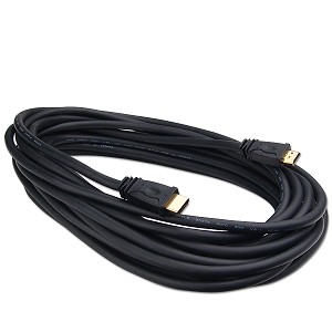 25ft 22AWG CL2 High Speed HDMI Cable - Black